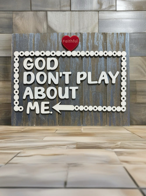 Faithful Rustic Wall Plaque